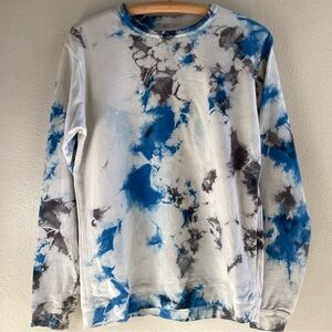 Mollusk Shirt Mens Size Small Blue Hemp Surfboards Shop Tie Dye Venice Beach